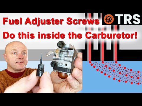 CHAINSAW CARBURETOR FUEL SCREW SETTINGS do this Inside Carb | FASCINATING!