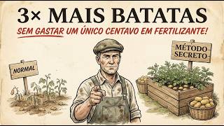Os jardineiros odeiam este truque: 3× mais batatas sem fertilizante