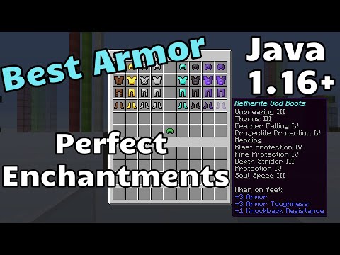 Best Armor & Best Enchantments for Minecraft Java 1.16