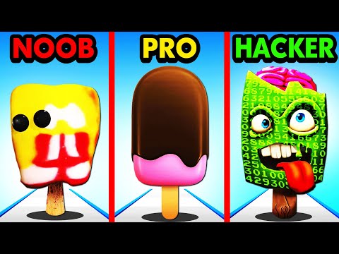 NOOB vs PRO vs HACKER POPSICLE STACK