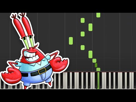 Krusty Krab Theme EASY Piano Tutorial (from SpongeBob SquarePants)