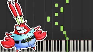 Krusty Krab Theme EASY Piano Tutorial (from Sponge