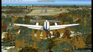 Flight Simulator X Beechcraft King Air 350 Hard Landing And Crash