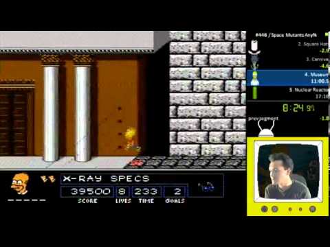 The Simpsons: Bart vs. the Space Mutants in 16:59 New WR