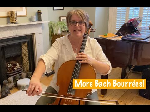 Bach Cello Suite no. 3 - Bourrée 2 - tutorial