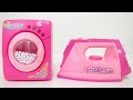 Mini Toy Washing Machine With Iron Funny Family Set Unboxing And Review