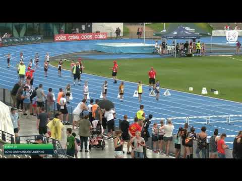 Boys Under 9 60m Hurdles H4 - 2020 State Combined Events Championships // LAVicTV