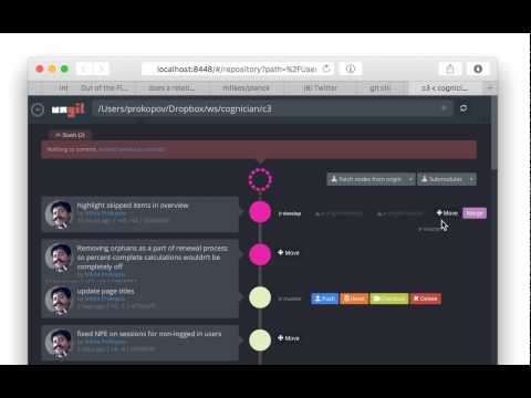 Ungit moves git ref in a single gesture