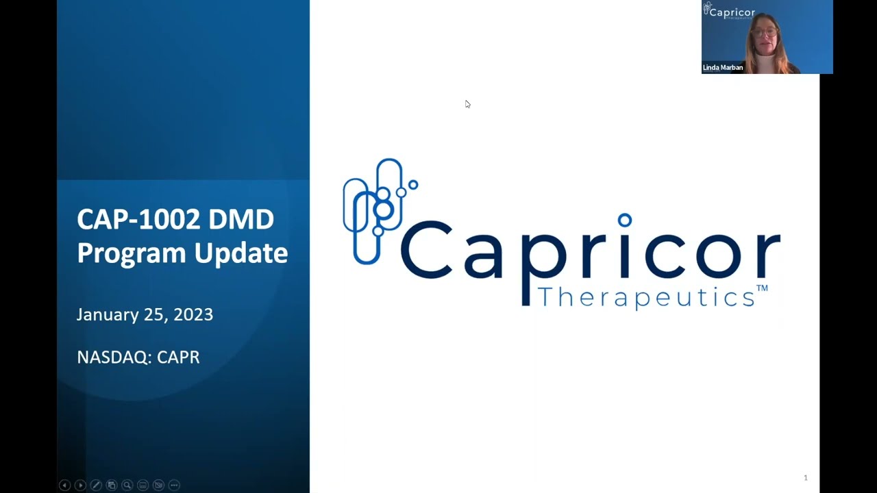 Webinar: Capricor Data Update From Ongoing HOPE-2 Open Label Extension Trial (January 2023)
