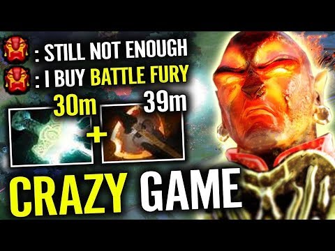Battle Fury + Mjollnir BEST Tactic for Ember Spirit dota 2 - W33 Gameplay