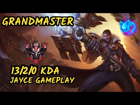 Quas (JAYCE) vs NOCTURNE - 13/2/0 KDA TOP GAMEPLAY - NA Ranked GRANDMASTER