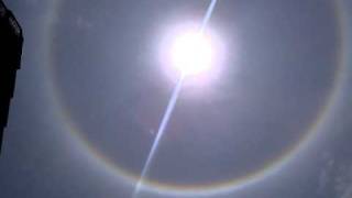 preview picture of video 'rainbow around sun may 4 2011'