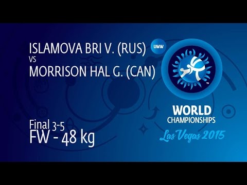 BRONZE FW - 48 kg: G. MORRISON HAL (CAN) df. V. ISLAMOVA BRI (RUS), 4-2