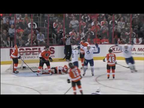 Nikolai Kulemin Goal - Leafs 1 vs Flyers 1 - Mar 7th 2010 (HD)