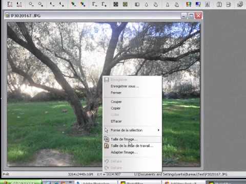 comment modifier la taille d'une photo jpeg