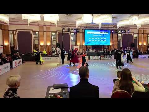 Iliya Dobrev & Daria Posypai WDSF International Open ST Slow Foxtrot WDSF Christmas Ball 2022 Zagreb