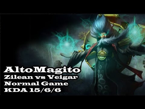 Zilean vs Veigar - Partida Normal Con Comentarios