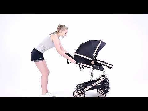 Lyxig barnvagn Med bilbarnstol