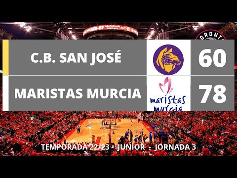 2022 / J3 / 1a Parte / C.B. San José 60 - 78 Maristas Murcia