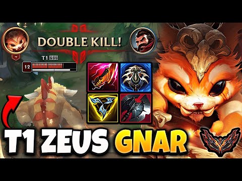 T1 Zeus Gnar vs Kled [ TOP ] Lol Korea Grandmaster Patch 14.2 ✅