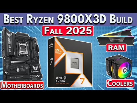 Best Ryzen 9800X3D PC Build 2025 🛑 Best GPU, RAM, Motherboard & More