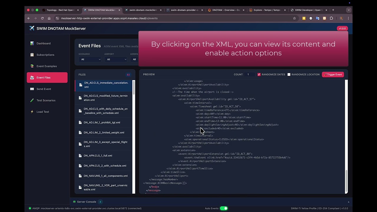 Explore DNOTAM MockServer