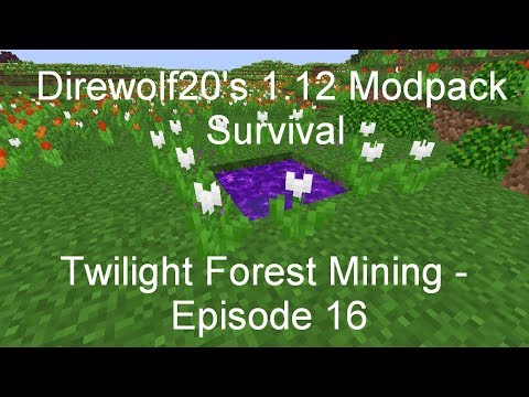 Twilight Forest Mining - Direwolf20 1.12 Modpack Survival [Episode 16]