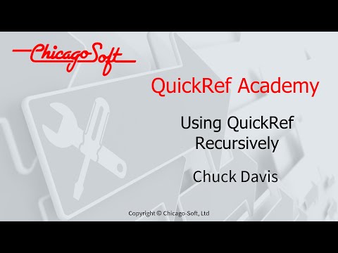 QuickRef Academy - Using QuickRef Recursively