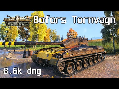 Bofors Tornvagn, 8.6K Damage, 7 Kills, Siegfried Line - World of Tanks