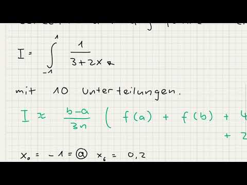 Simpsonregel Beispielaufgabe