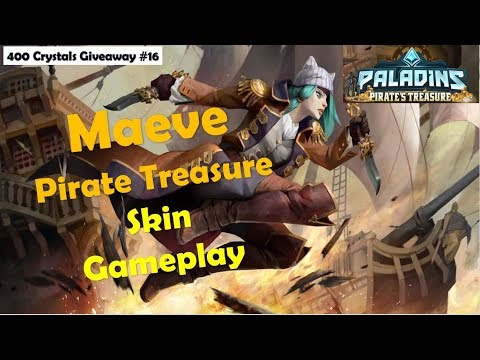 Paladins 2.8 Pirate Treasure PTS - Maeve New Pirate's Treasure Skin, Gameplay