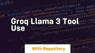 Groq llama 3 tool use