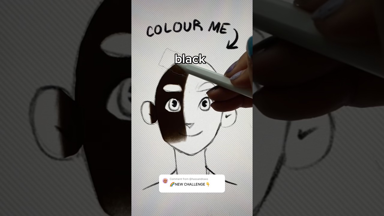 Color Wheel Picks My Drawing…🌈🎨😳(Surprising Results..) #artchallenge #drawing #guessthecolor