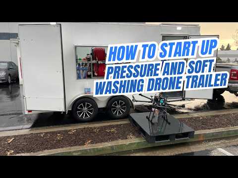 How to Operate Pressure and Soft Washing Drone Trailer