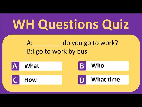 WH Questions Quiz | Present simple (WH Qs) Test | ESL Quiz