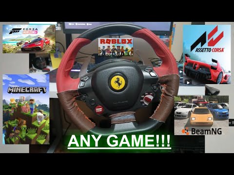 How to use Thrustmaster 458 Xbox Wheel on pc with LITERALLY ANY GAME
