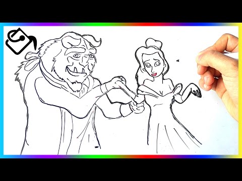 Comment dessiner la belle et la bete dessin