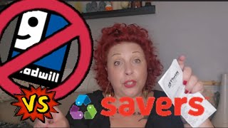 GOODWILL VS SAVERS OR 2A THRIFT HOW I SAVE MONEY DURRING THESE TOUGH ECONOMIC TIMES 