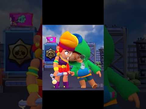 Leon kiss and slap #brawlstars #leo #kiss #supercell #shorts #youtube #bibi #bs #new #subscribe