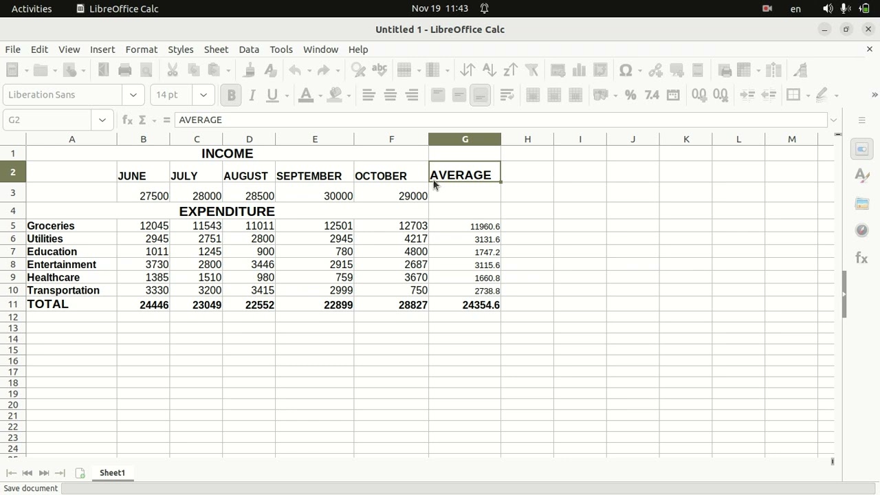 ICT STD 8 Libreoffice calc- CHAPTER 7