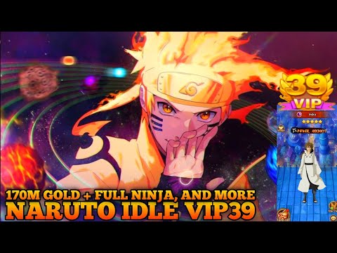 Naruto Idle v2 VIP 39 Huyen Thoai + 3 Set Red Gear + 170M Gold, And More