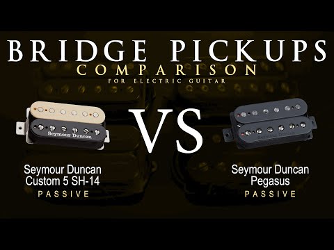 Seymour Duncan CUSTOM 5 SH-14 vs PEGASUS - Bridge Guitar Pickup Comparison Tone Demo