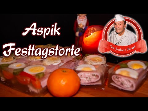 Make your own aspic holiday cake - Grandpa Jochen's recipe