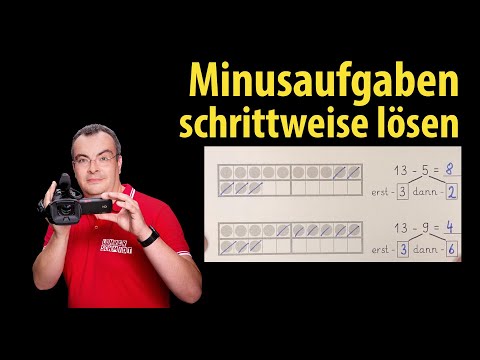 Minusaufgaben schrittweise lösen - Grundschule - Klasse 1
