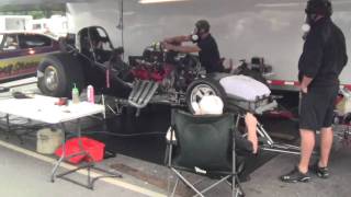preview picture of video 'Epping- Pits-Funny Car warm up-Brackets'