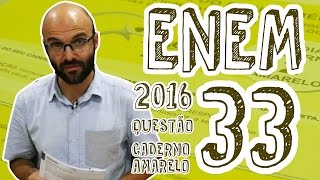 ENEM 2016 - Questão 33 (Caderno Amarelo)