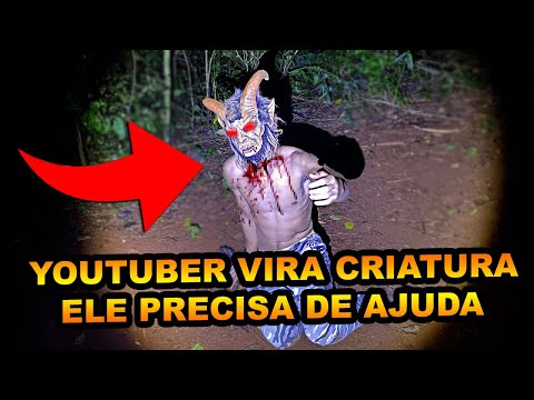 YOUTUBER SE TRANSF0RMA EM CRIATURA E PEDE AJUDA PASSEI 24 HORAS NA LENDA SOZINH0