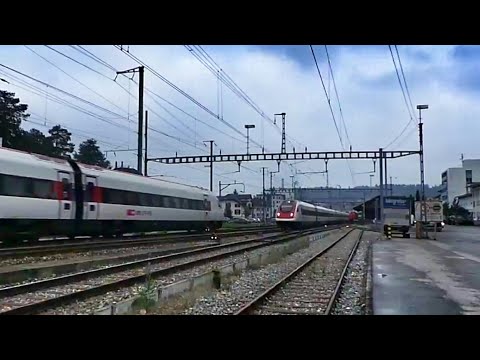 SBB RABDe 500 ICN Lugano - Basel Kreuzung in Emmenbrücke