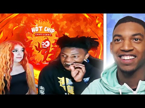 BLOU REACTS TO ISHOWSPEED & AVA DOING THE HOT CHIP CHALLENGE