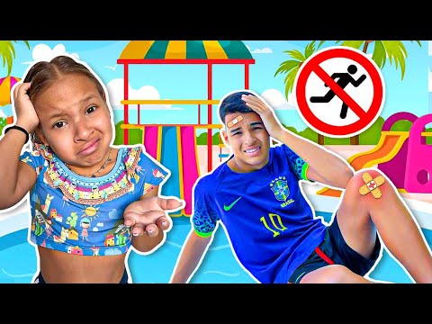 REGRAS DE CONDUTA PARA CRIANÇAS no Parquinho, na praia e na piscina com Gatinha das Artes